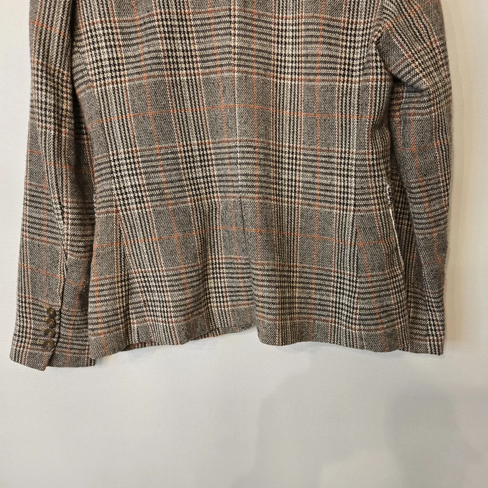 BB Dakota Women's Size S Brown tweed look button front Men's look blazer - Picture 8 of 10